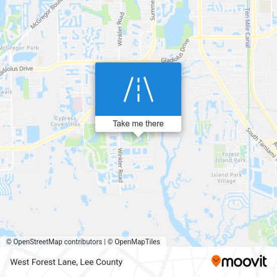 Mapa de West Forest Lane