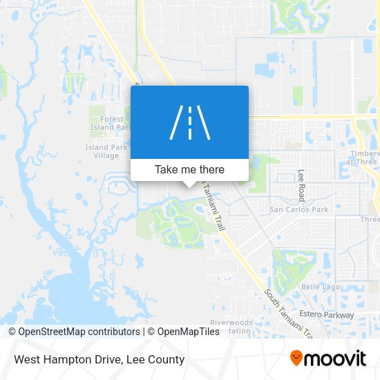 Mapa de West Hampton Drive
