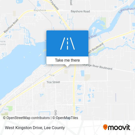 West Kingston Drive map
