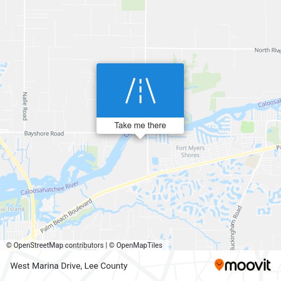 Mapa de West Marina Drive