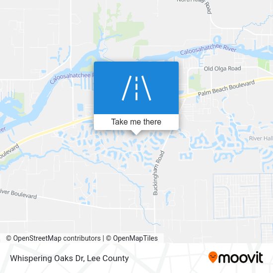 Mapa de Whispering Oaks Dr