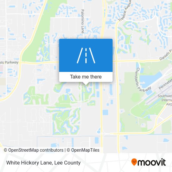 White Hickory Lane map