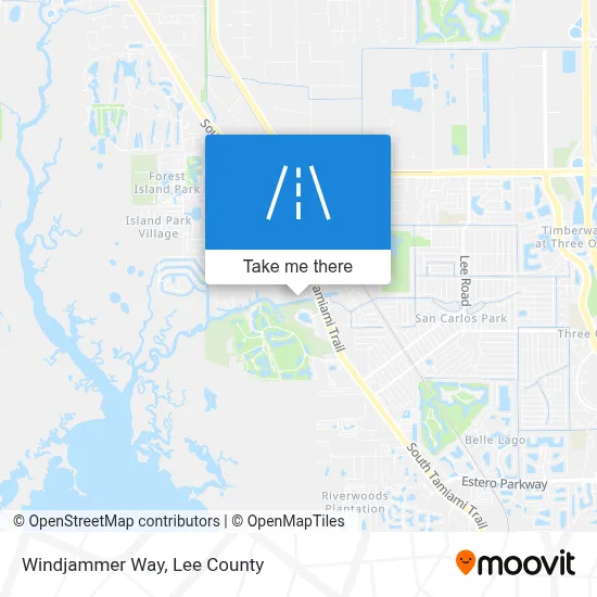 Windjammer Way map