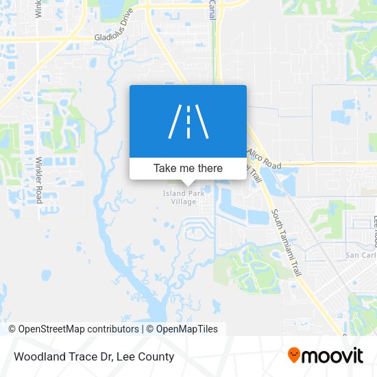 Woodland Trace Dr map