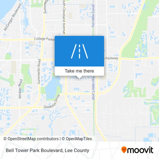Bell Tower Park Boulevard map