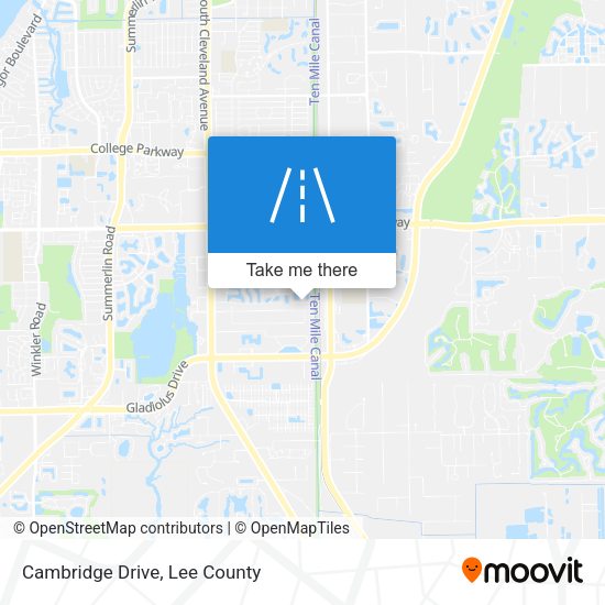 Cambridge Drive map