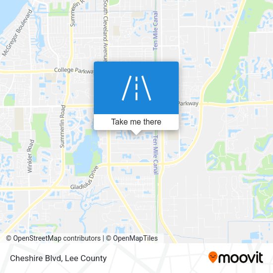 Mapa de Cheshire Blvd