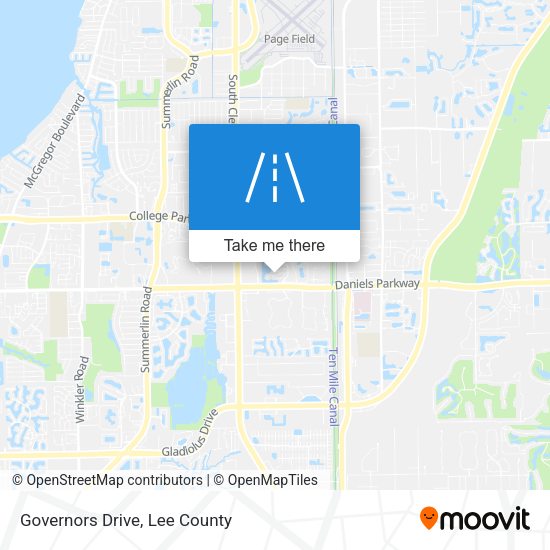 Governors Drive map