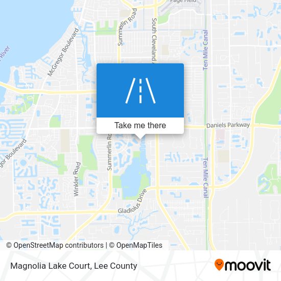 Mapa de Magnolia Lake Court
