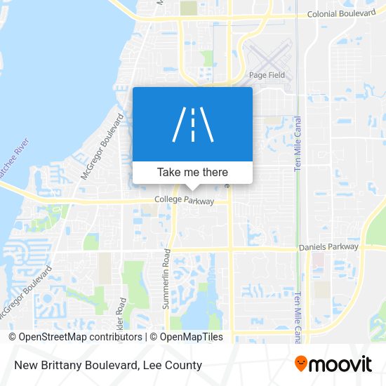 New Brittany Boulevard map