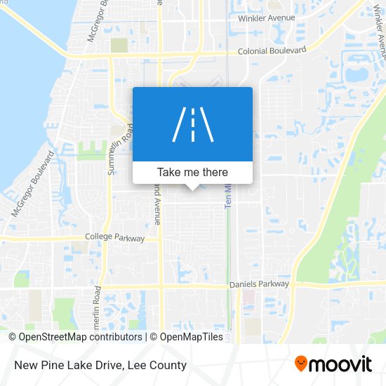 Mapa de New Pine Lake Drive