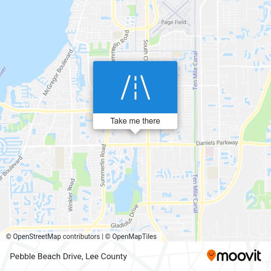 Pebble Beach Drive map