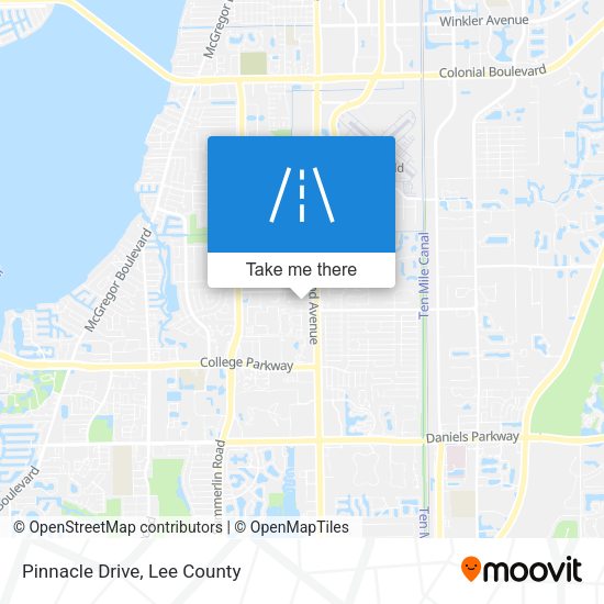 Mapa de Pinnacle Drive