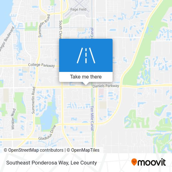 Southeast Ponderosa Way map