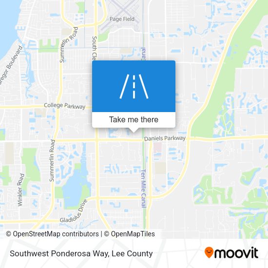 Southwest Ponderosa Way map