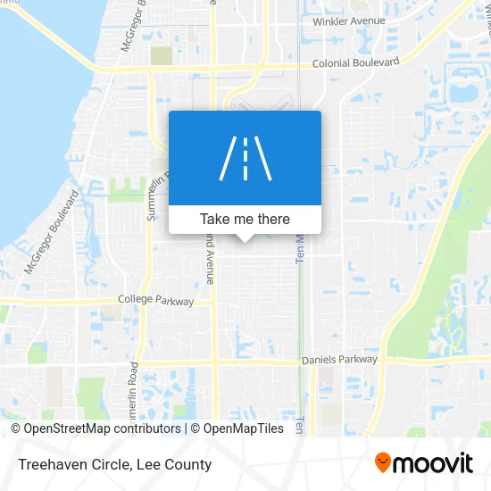 Mapa de Treehaven Circle