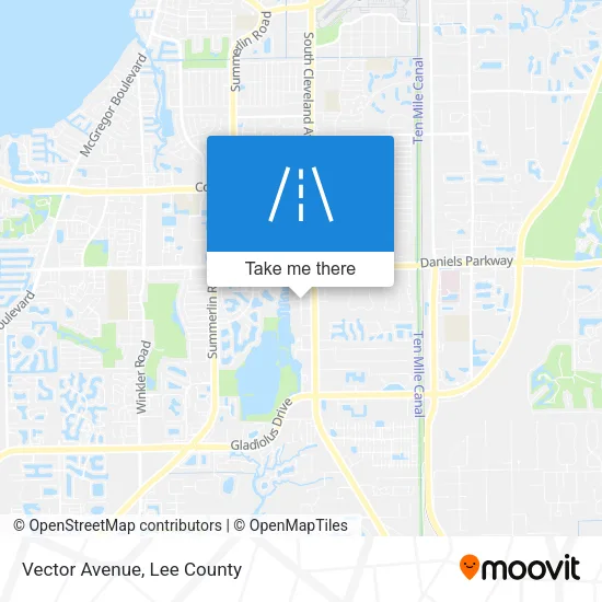 Mapa de Vector Avenue