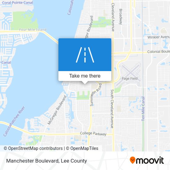 Manchester Boulevard map