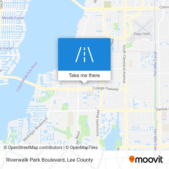 Riverwalk Park Boulevard map