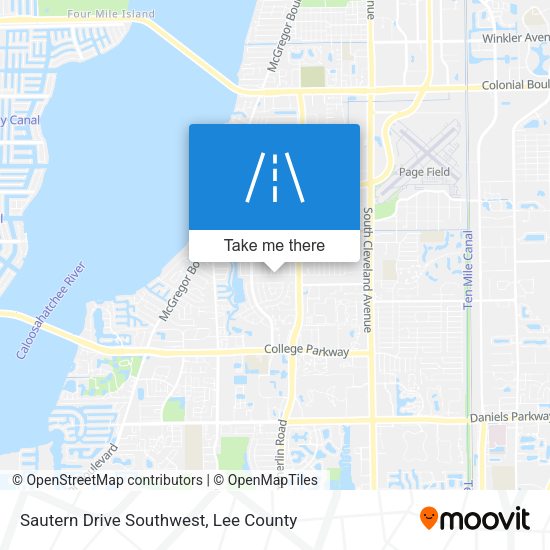 Sautern Drive Southwest map