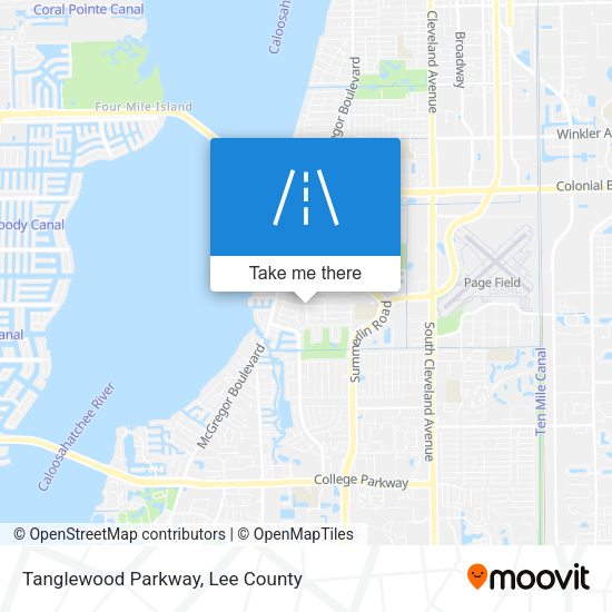 Tanglewood Parkway map