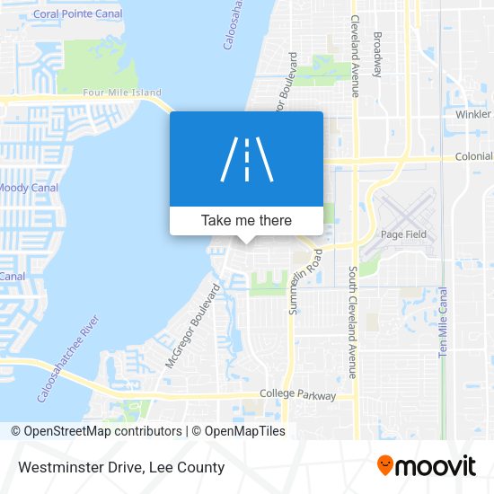 Westminster Drive map