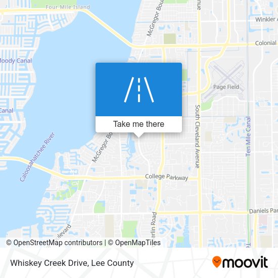 Mapa de Whiskey Creek Drive