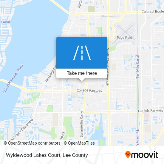 Mapa de Wyldewood Lakes Court