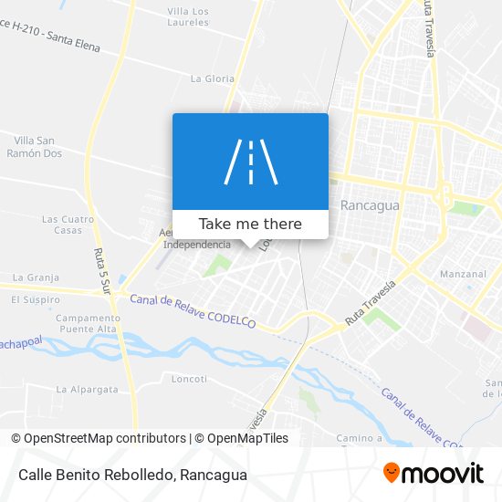 Calle Benito Rebolledo map