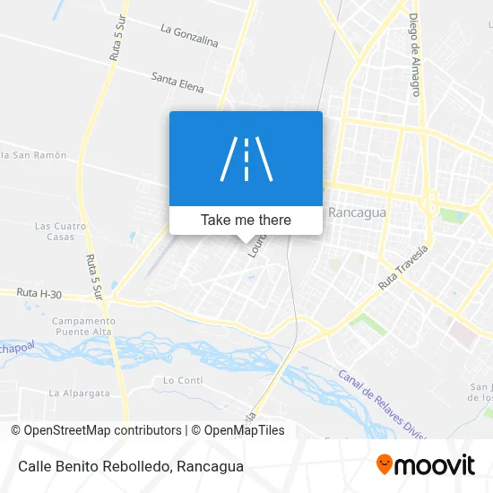 Calle Benito Rebolledo map