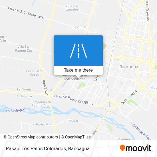 Pasaje Los Palos Colorados map