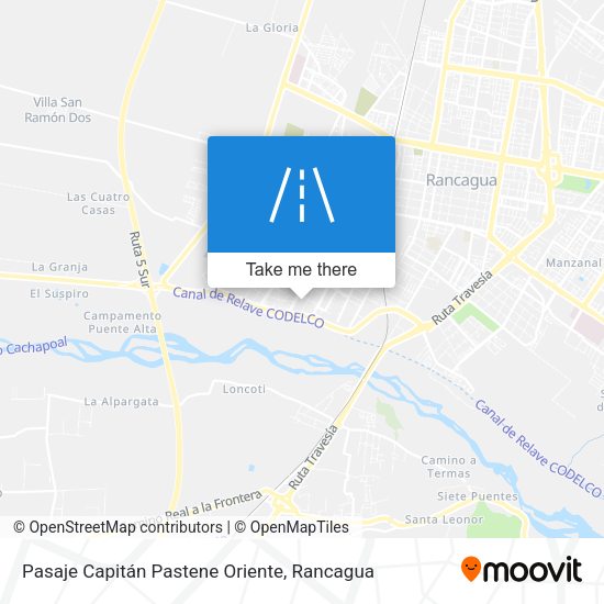 Pasaje Capitán Pastene Oriente map