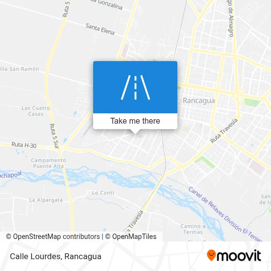 Calle Lourdes map