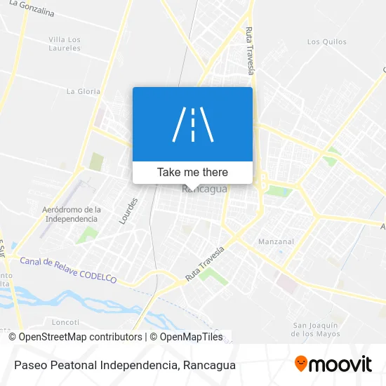 Paseo Peatonal Independencia map
