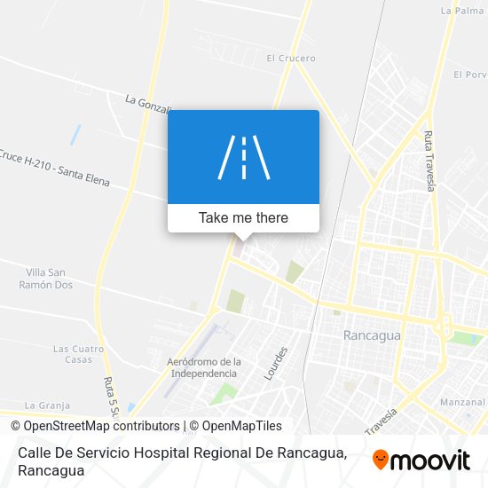 Calle De Servicio Hospital Regional De Rancagua map