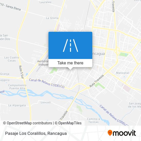 Pasaje Los Coralillos map