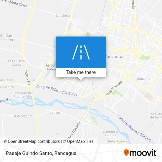 Pasaje Guindo Santo map