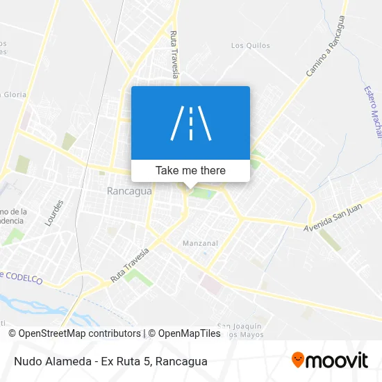 Nudo Alameda - Ex Ruta 5 map