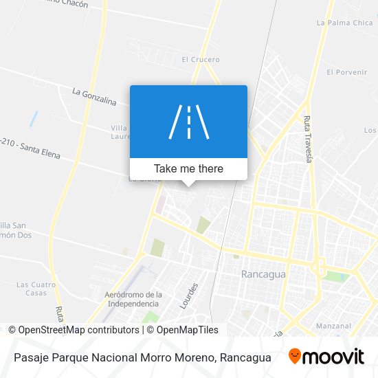 Pasaje Parque Nacional Morro Moreno map