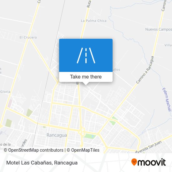 Motel Las Cabañas map
