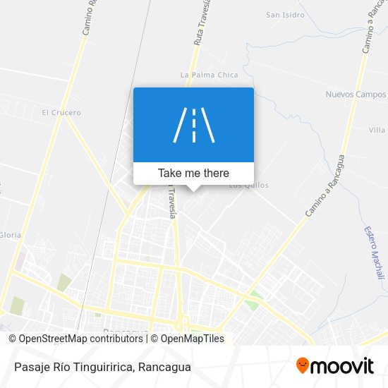 Pasaje Río Tinguiririca map