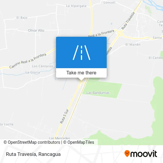 Ruta Travesía map
