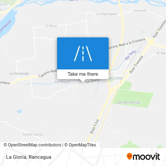 La Gloria map