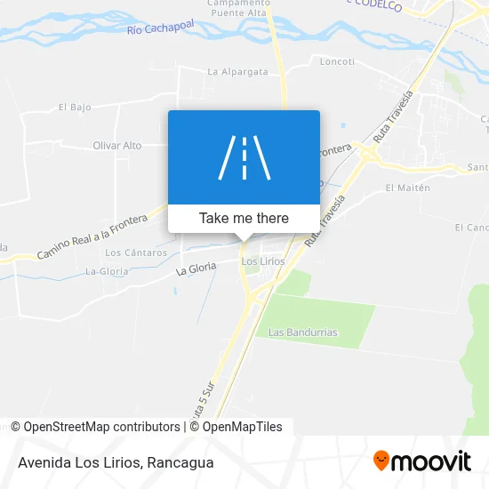 Avenida Los Lirios map