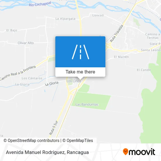 Avenida Manuel Rodríguez map
