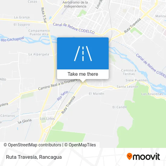 Ruta Travesía map