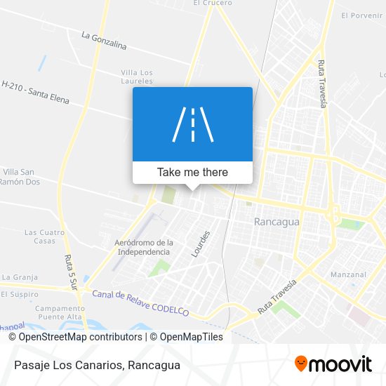 Mapa de Pasaje Los Canarios