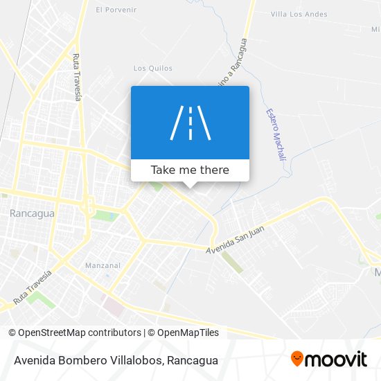 Mapa de Avenida Bombero Villalobos