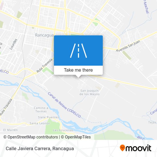 Mapa de Calle Javiera Carrera