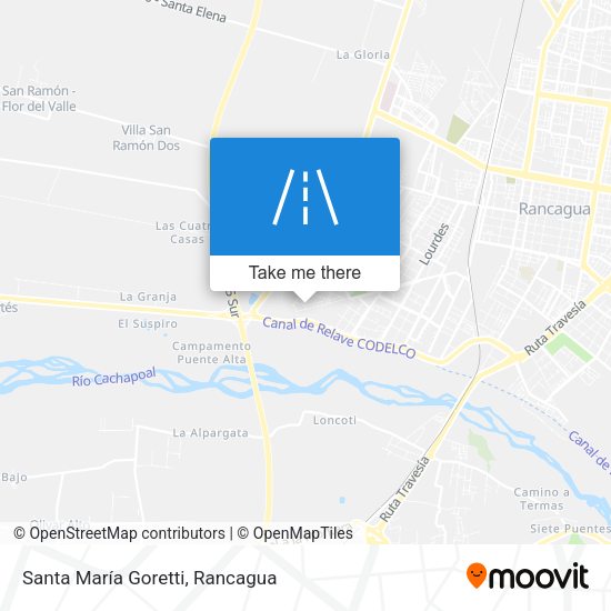 Mapa de Santa María Goretti